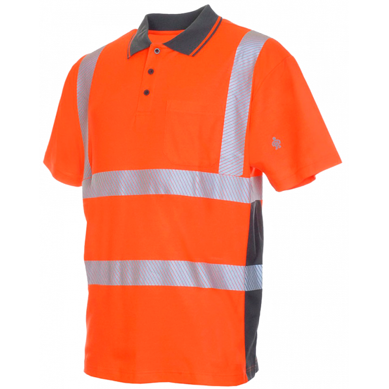 BRIGHT LINE- POLO-SHIRT- EN ISO 20471 KLASSE 2