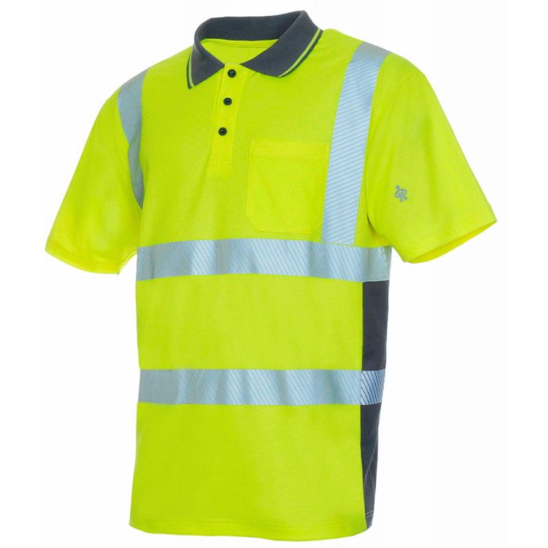 LEIKATEX® BRIGHT LINE- POLO-SHIRT- EN ISO 20471 KLASSE 2