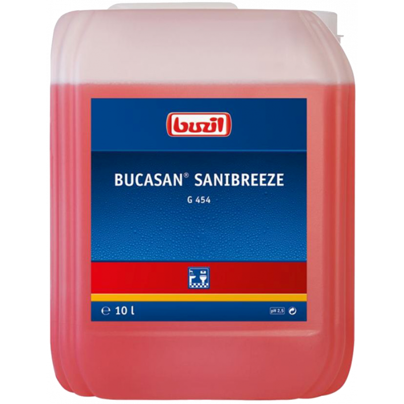 BUZIL® BUCASAN® SANIBREEZE G454- DETERGENTE SANITARIO A BASE ACIDI CON ANTIODORE- 10 LITRI