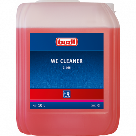 BUZIL® WC CLEANER G465-  منظف أساسي لزج للحمامات ومنظف للمراحيض يعتمد على حمض الهيدروكلوريك-١٠ لتر