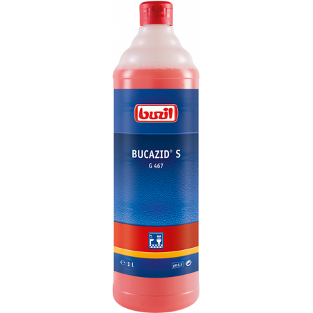 BUZIL® BUCAZID® S G467- منظف للحمامات يعتمد على حمض الأميدوسولفونيك مع مانع الرائحة- ١ لتر