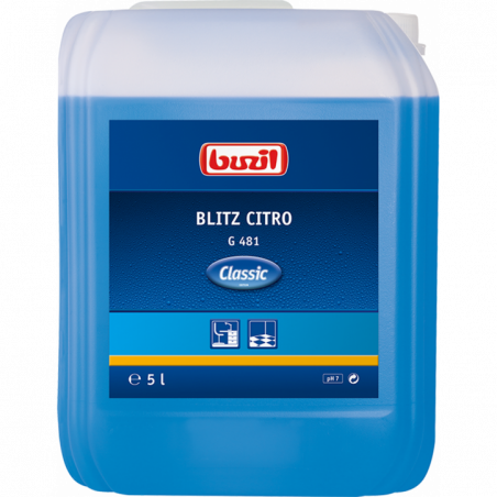 BUZIL® BLITZ CITRO G481- NEUTRAL ALL CLEANER, FRAGRANCE-INTENSIVE- LEMON- 5 LITER