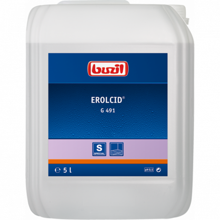 BUZIL® EROLCID® G491- ACIDIC INTENSIVE CLEANER FOR PORCELAIN STONEWARE TILES- 5 LITER