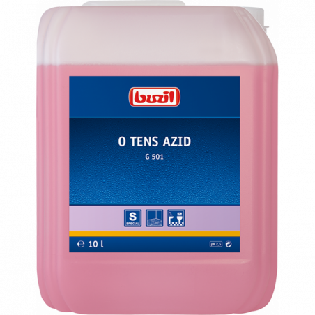 BUZIL® O TENS AZID G501- SURFACTANT-FREE CLEANER FOR PORCELAIN STONEWARE TILES, ACIDIC- 10 LITER