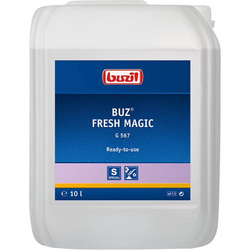 BUZIL® BUZ® FRESH MAGIC G 567- بخاخ للغرف جاهز للاستخدام مع مانع رائحة نشط - ١٠ ليتر