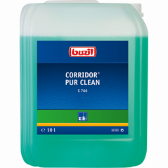 BUZIL® CORRIDOR® PUR CLEAN S766- FLOOR MAINTENANCE CLEANER FOR PUR FINISHES WITH ODOR BLOCKER-10 LITER