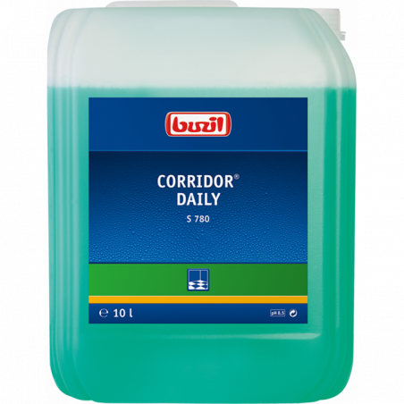 BUZIL® CORRIDOR® DAILY S780- منظف للاراضي تعتمد على البوليمرات القابلة للذوبان في الماء مع مانع الرائحة - ١٠ لتر
