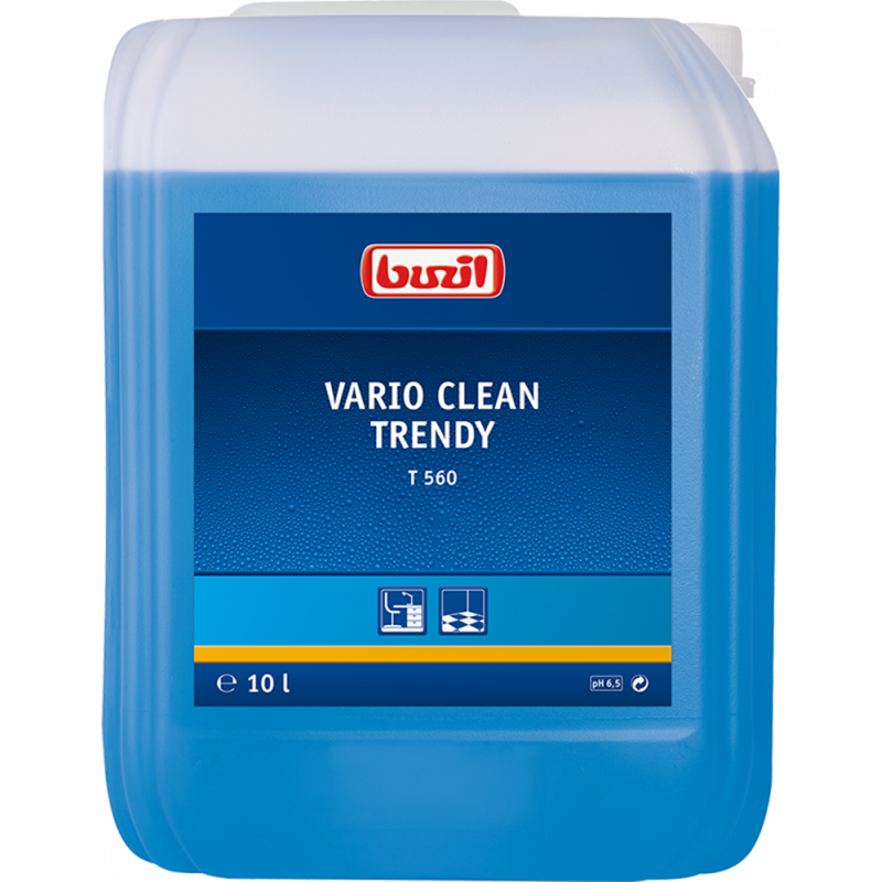 BUZIL® VARIO CLEAN TRENDY T560- NETTOYANT NEUTRE DOUX ET PLASTIQUE- 10 LITRES