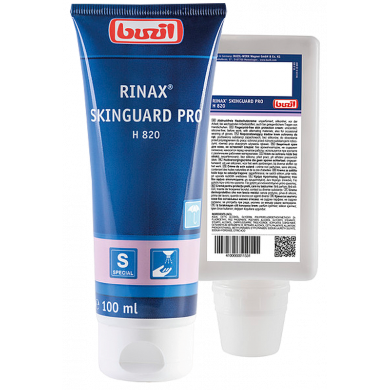 BUZIL® RINAX® SKINGUARD PRO H820- UNIVERSAL SKIN PROTECTION LOTION- 100 ML TUBE