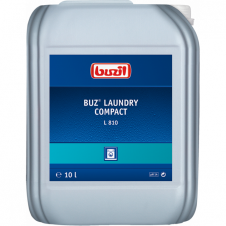 BUZIL® BUZ® LAUNDRY COMPACT L810- HIGHLY CONCENTRATED LIQUID DETERGENT- 10 LITER