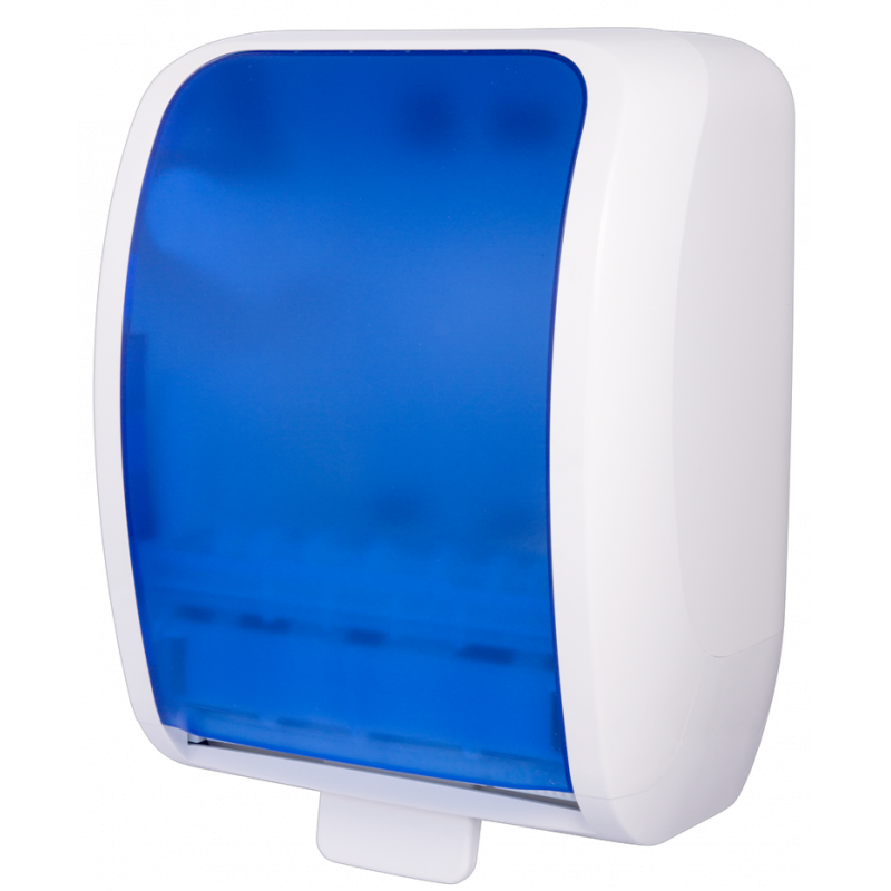METZGER® موزع لفافة المناشف ذات القطع الالي - باللون الابيض و الازرق