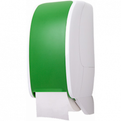 METZGER® موزع ورق التواليت ذو الأسطوانات المزدوجة - بلون  أبيض وأخضر