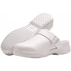 SHOES FOR CREWS® TRISTON II SB- WATER-RESISTANCE WORK CLOGS FOR MEN- WHITE