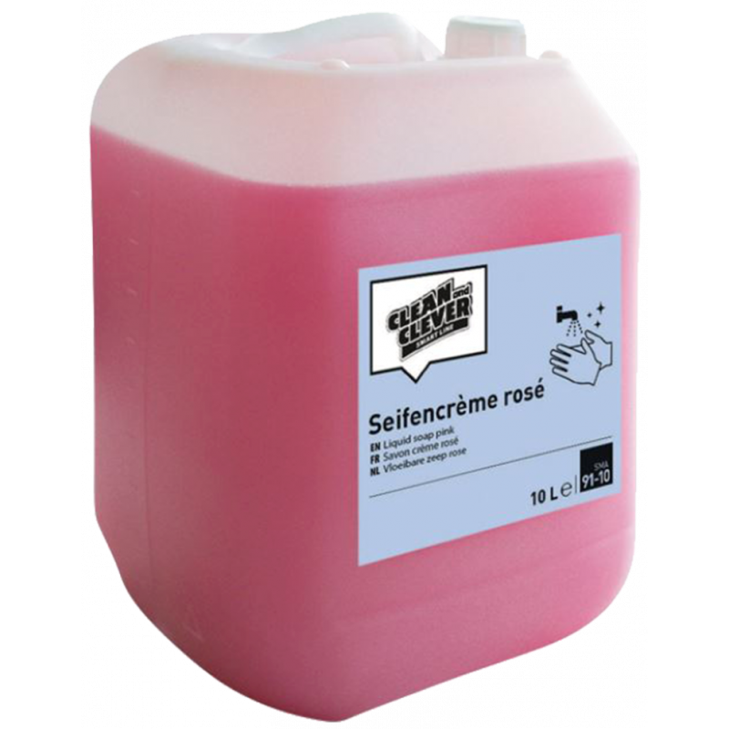 CLEAN AND CLEVER SMART LINE-SMA91-10- CREAMY SOAP WITH ROSE SCENT- 10 LITRE