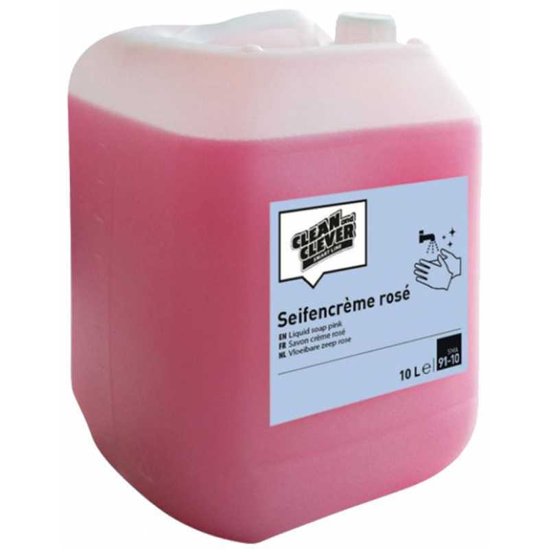 CLEAN AND CLEVER SMART LINE-SMA91-10- SAVON CRÉMEUX AU PARFUM DE ROSE- 10 LITRES