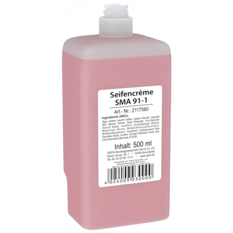 CLEAN AND CLEVER SMART LINE- SMA91-1- CRÈME DE SAVON ROSE POUR DISTRIBUTEUR- 500 ML