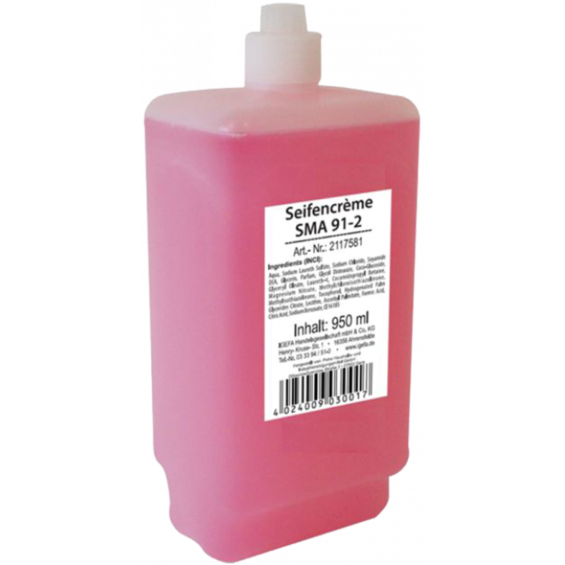 CLEAN AND CLEVER SMART LINE- SMA91-2- CRÈME DE SAVON ROSE POUR DISTRIBUTEUR- 950 ML