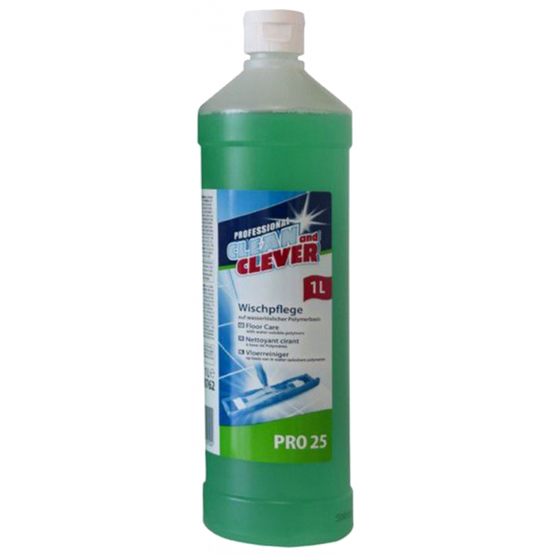 CLEAN AND CLEVER PRO LINE- PRO25- FLOOR WIPING CARE- CONCENTRATE- 1 LITER