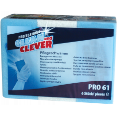 CLEAN AND CLEVER PRO LINE-PRO61-PFLEGESCHWAMM BLAU-WEIß