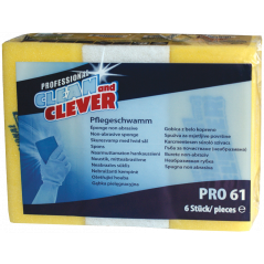 CLEAN AND CLEVER PRO LINE-PRO61-PFLEGESCHWAMM GELB-WEIß