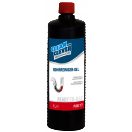 CLEAN AND CLEVER- PRO LINE- PRO77- PIPE CLEANER-GEL- 1 LITER
