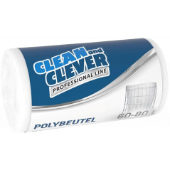 CLEAN AND CLEVER PRO LINE-PRO76-POLYBEUTEL WEIß 60-80 LITER