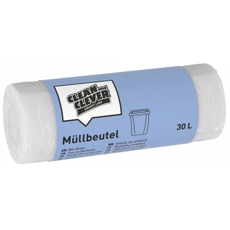 CLEAN AND CLEVER SMA LINE-SMA72-MÜLLBEUTEL TRANSPARENT 30 LITER