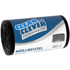 CLEAN AND CLEVER PRO LINE-PRO74-MÜLLBEUTEL SCHWARZ 30 LITER