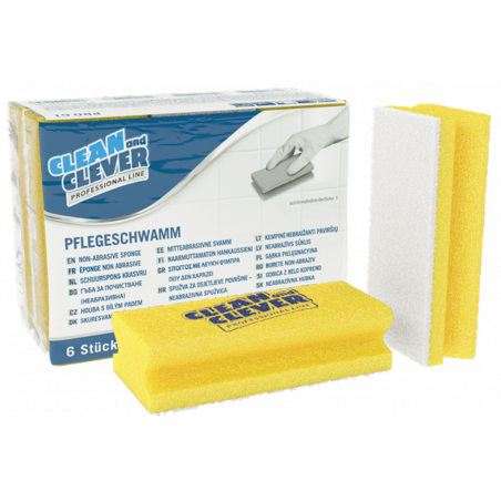 CLEAN AND CLEVER PRO LINE-PRO61-PFLEGESCHWAMM GELB-WEIß