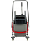 SPRINTUS® عربة تنظيف بدلوين  ٢٧ ليتر مع هيكل من الكروم