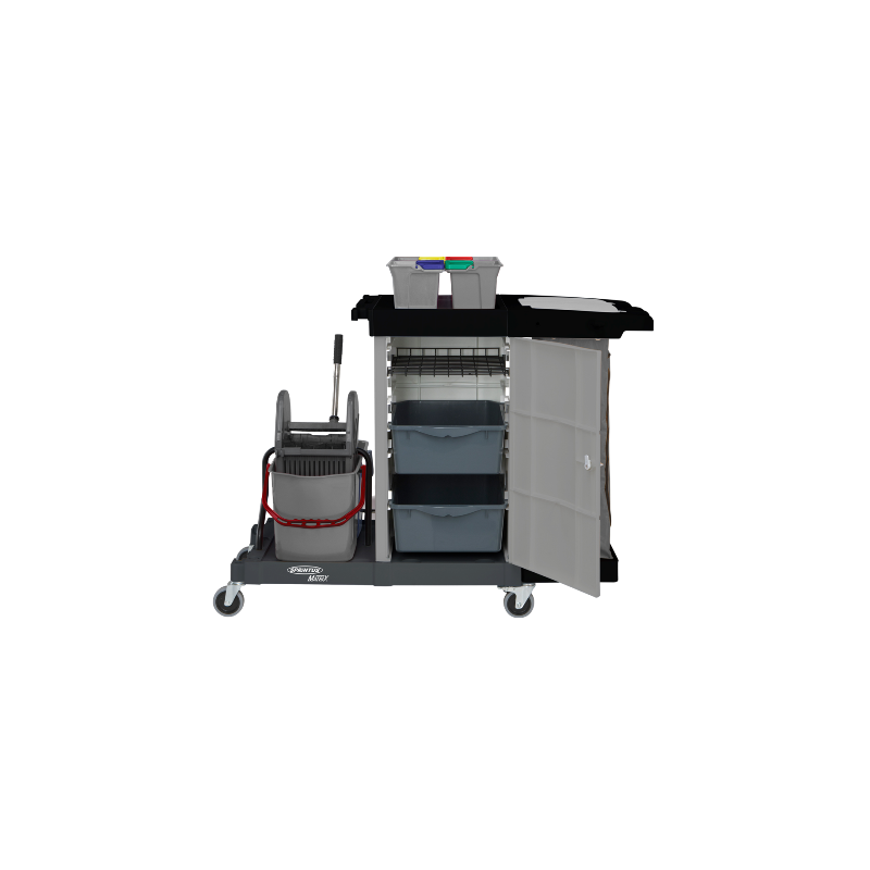 SPRINTUS® MATRI  X - عربة تنظيف ماتريكس قابلة للاغلاق مع جهاز لعصر ماسحات الاراضي