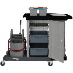 SPRINTUS® MATRI X CLEANING TROLLEY - MATRI X- BOX LOCKABLE CLEANING TROLLEY INCLUDING MOP BOX SET