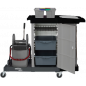 SPRINTUS® MATRI X -  عربة تنظيف ماتريكس قابلة للاغلاق مع جهاز لعصر ماسحات الاراضي وصندوق لحفظ مماسح الارض