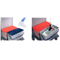 SPRINTUS® MATRI X CLEANING TROLLEY - MOP BOX RED