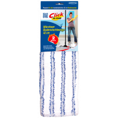 SPRINTUS®LIFE REPLACEMENT COVER SET OF 2 FOR CLICK TO MOP, WHITE/BLUE 42 CM
