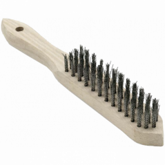 NÖLLE® HAND WIRE BRUSH, STAINLESS STEEL- 3 ROWS