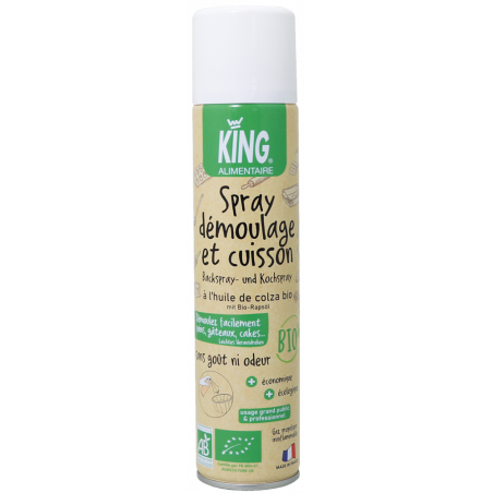 KING® BIO- COOKING SPRAY FROM ORGANIC VEGETABLE RAPSED OIL- 250 ML
