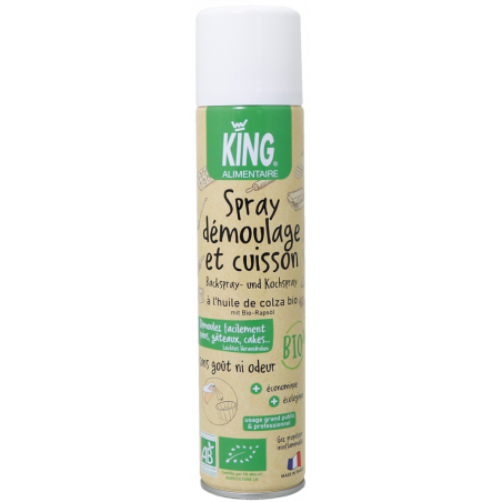 KING® BIO- SPRAY DE CUISINE A L'HUILE VÉGÉTALE DE COLLAS BIO - 250 ML