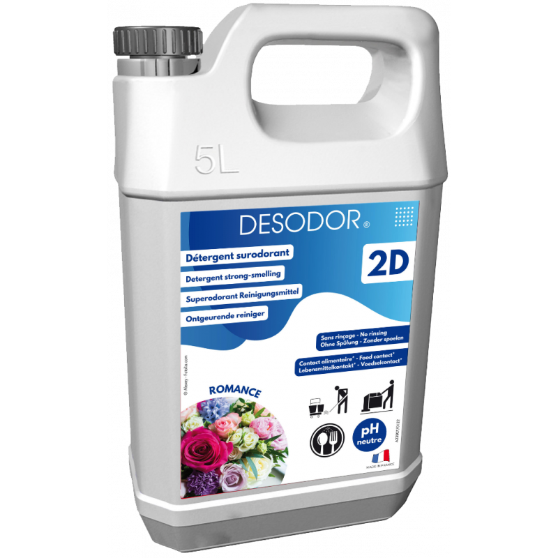 DESODOR® ROMANCE NETTOYANT PARFUM POUR SOLS ET SURFACES - 5 LITRES