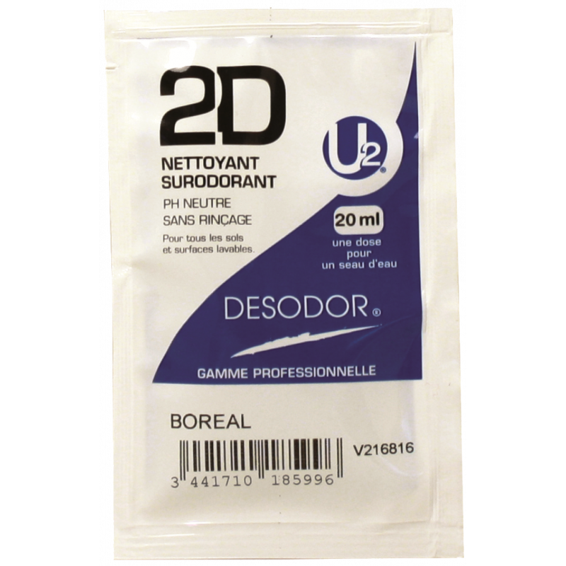 DESODOR® BOREAL PERFURMED FLOOR AND SURFACE CLEANER- SINGLE DOSE 20 ML X 250