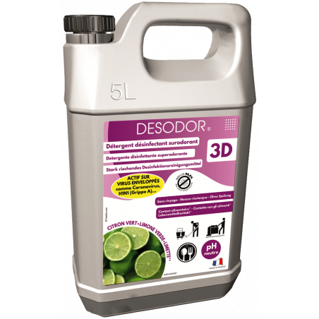 DESODOR® DISINFECTANT CLEANER CONCENTRATE- LIME SCENT- 5 LITRE