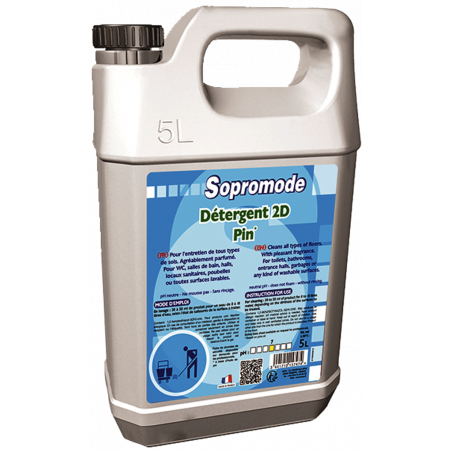 SOPROMODE®2D- DETERGENTE PAVIMENTI E SUPERFICI AL PROFUMO DI PINO- 5 LITRI