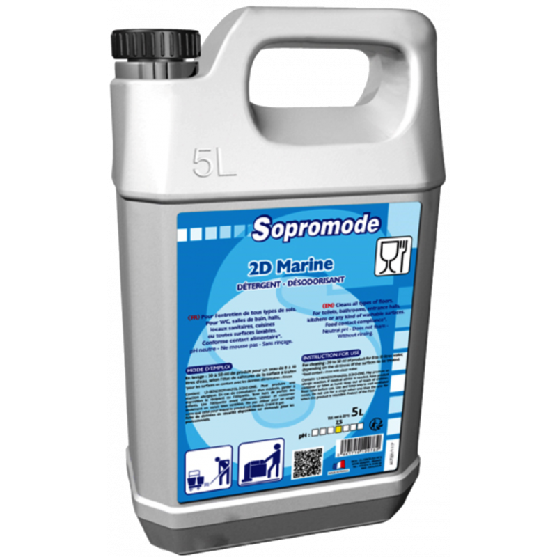 SOPROMODE®2D- FLOOR & SURFACE CLEANER WITH MARINE FRAGRANCE- 5 LITER