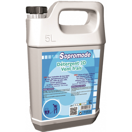 SOPROMODE®2D- FLOOR & SURFACE CLEANER WITH FRESH WIND SCENT- 5 LITER
