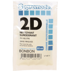 SOPROMODE®2D- NETTOYANT SOLS & SURFACES AU PARFUM FRUITE- 20 ML DOSE UNIQUE X 250