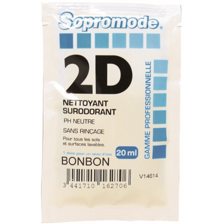 SOPROMODE®2D- منظف الأرضيات والأسطح بعطر الفواكه - ٢٠ مل جرعة واحدة × ٢٥٠