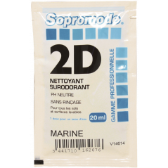 SOPROMODE®2D- NETTOYANT SOLS & SURFACES AU PARFUM MARIN- 20 ML DOSE UNIQUE X 250