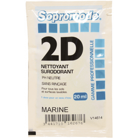 SOPROMODE®2D- منظف الأرضيات والأسطح بعطر البحر - ٢٠ مل جرعة واحدة × ٢٥٠