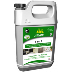 KING® ECO ACTIVE -5 IN 1- CONCENTRATED SURFACE DISINFECTION CLEANER WITH 5 ACTIONS- 5 LITERS