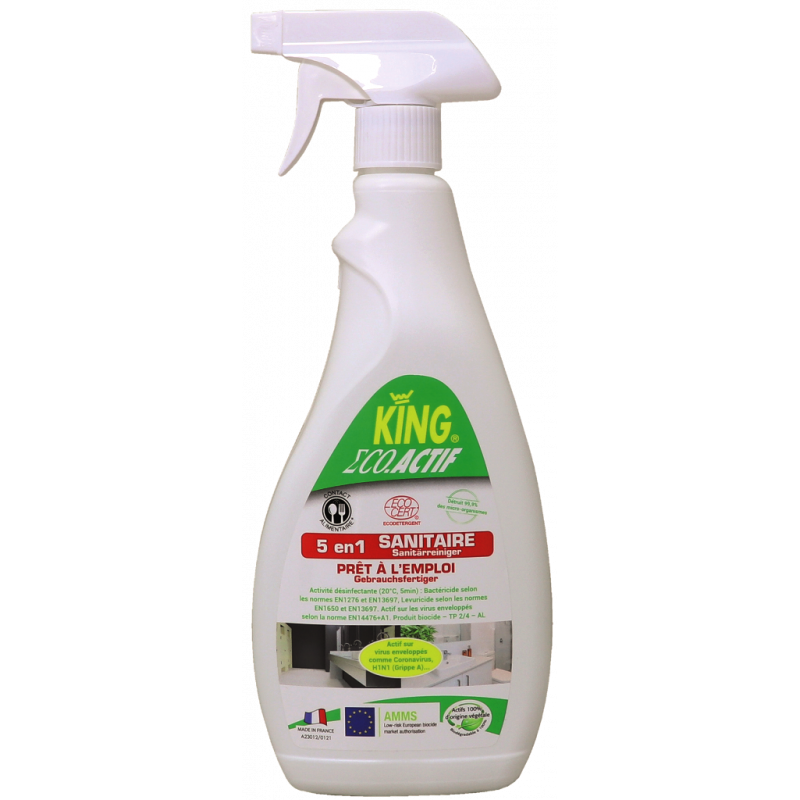 KING®EKO-AKTIV- 5 IN 1- GEBRAUCHSFERTIGER SANITÄRREINIGER- 750 ML